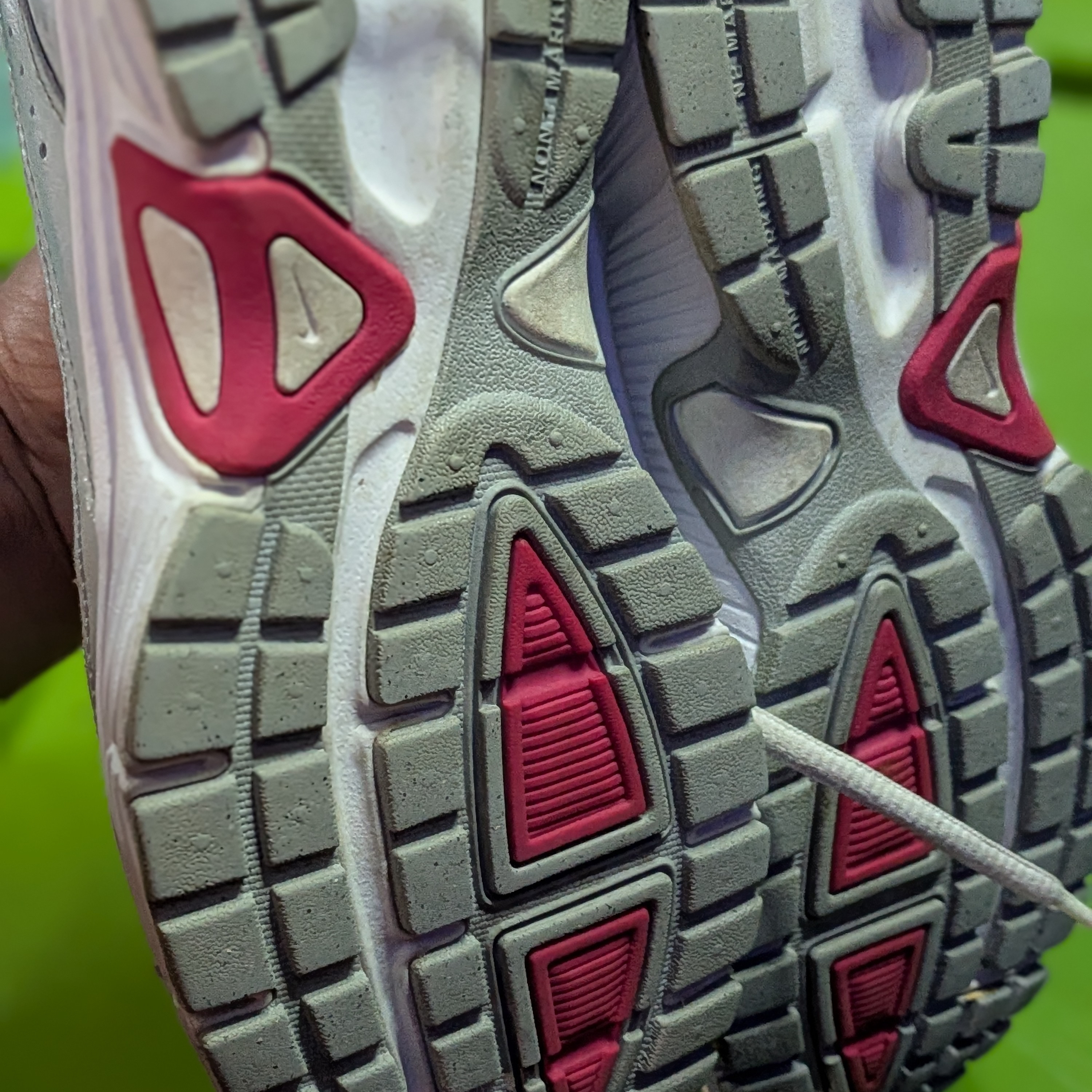 Nike Kids Sneakers With Red And Gray Accents